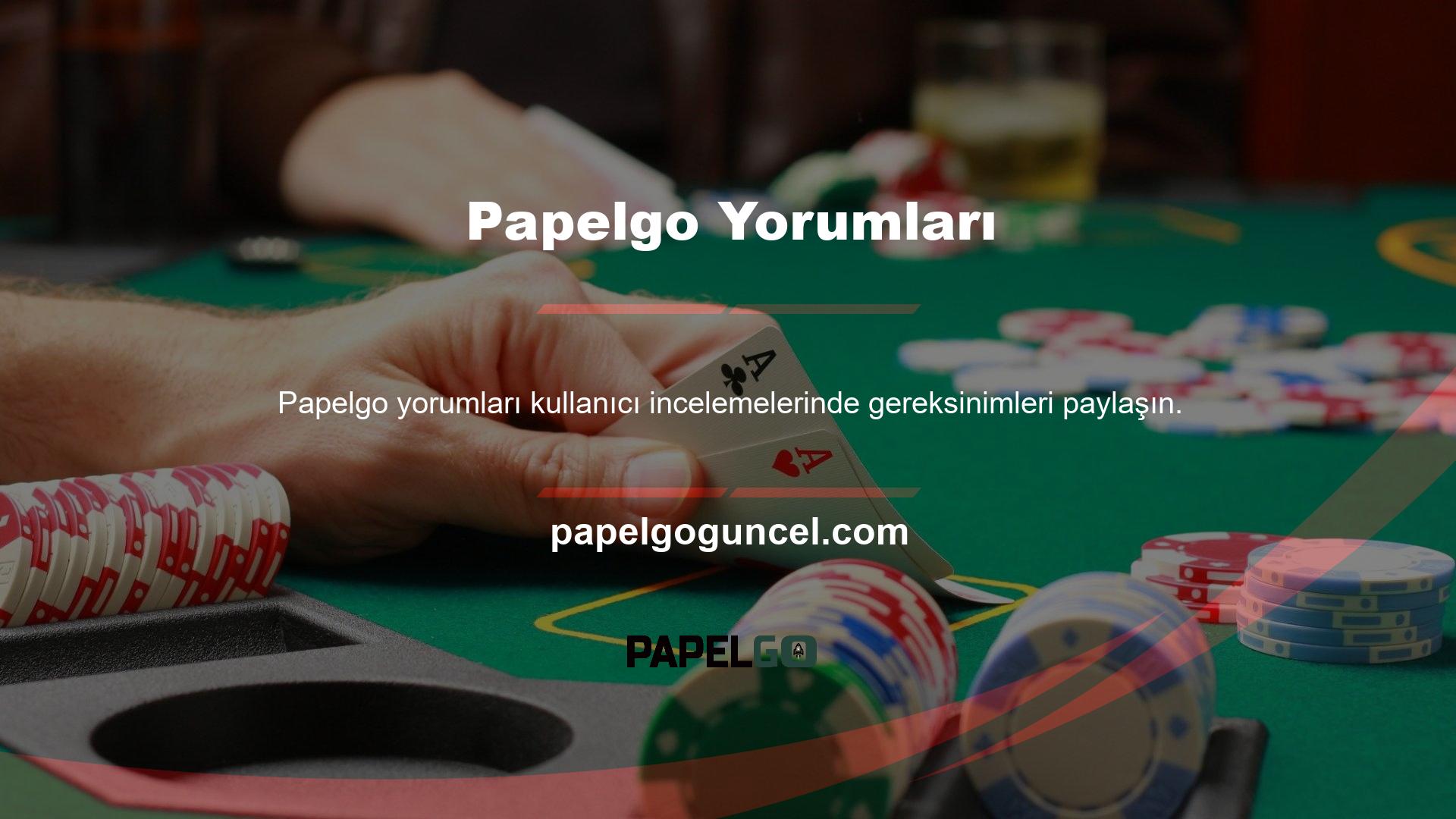 Web sitemiz Papelgo için bir yardım blogu görevi görse de sitemize hizmet veren bahisçilerden ve oyunculardan her zaman en samimi ve tatmin edici bahis mağazası bilgilerini alacaksınız